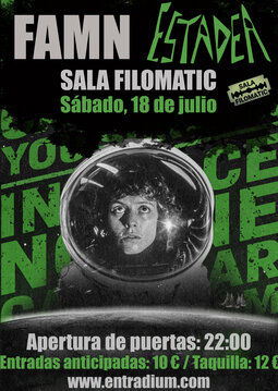 Concierto de Famn + Estadea en Sala Filomatic (A Coruña) · 18 de julio, 2026