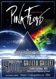 Oxigeno ‘Tributo Pink Floyd’ en Sala Galileo (Madrid) · 4 de julio, 2026