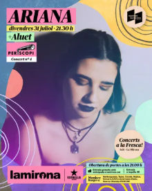 Concierto de Aluet + Ariana en La Mirona (Salt) · 31 de julio, 2026
