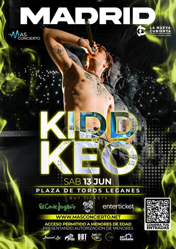 Concierto de Kidd Keo en La Cubierta (Leganés) · 13 de junio, 2026