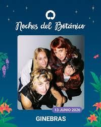 Concierto de Ginebras en Jardines del Botánico (Madrid) · 13 de junio, 2026
