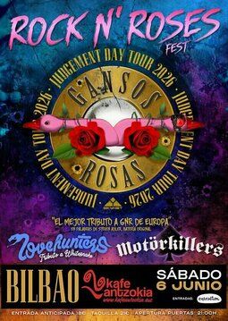 Gansos Rosas + Lovehunters + Motörkillers en Kafé Antzokia (Bilbao) · 6 de junio, 2026