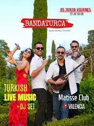 Concierto de Bandaturca en Matisse Club (Valencia) · 5 de junio, 2026
