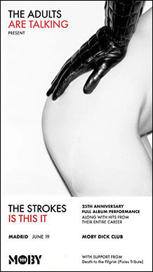 Tributos The Strokes + The Pixies en Moby Dick (Madrid) · 19 de junio, 2026