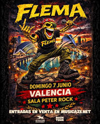 Concierto de Flema en Peter Rock Club (Valencia) · 7 de junio, 2026