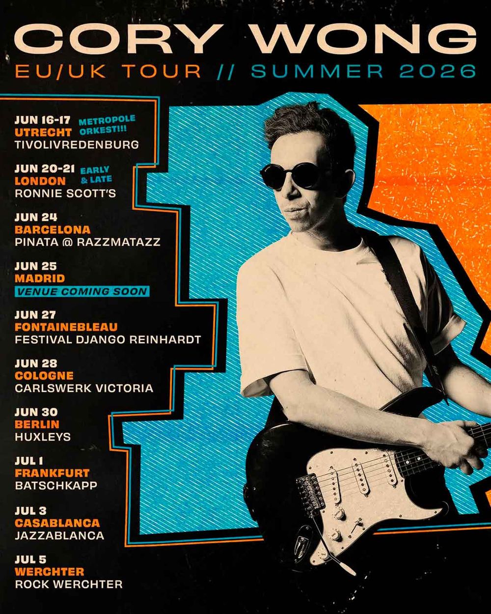 Concierto de Cory Wong en Razzmatazz (Barcelona) · 24 de junio, 2026