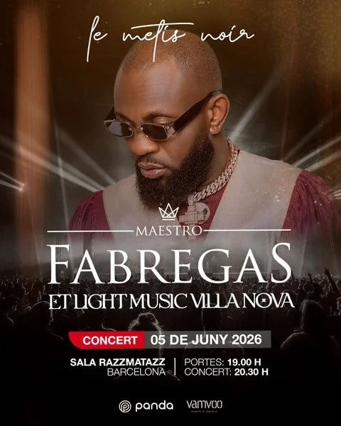 Concierto de Fabregas en Razzmatazz (Barcelona) · 5 de junio, 2026