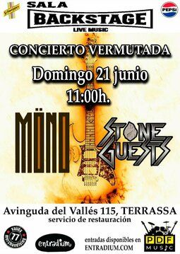 Concierto de Möno + Stone Guests en Sala Backstage (Terrasa) · 21 de junio, 2026