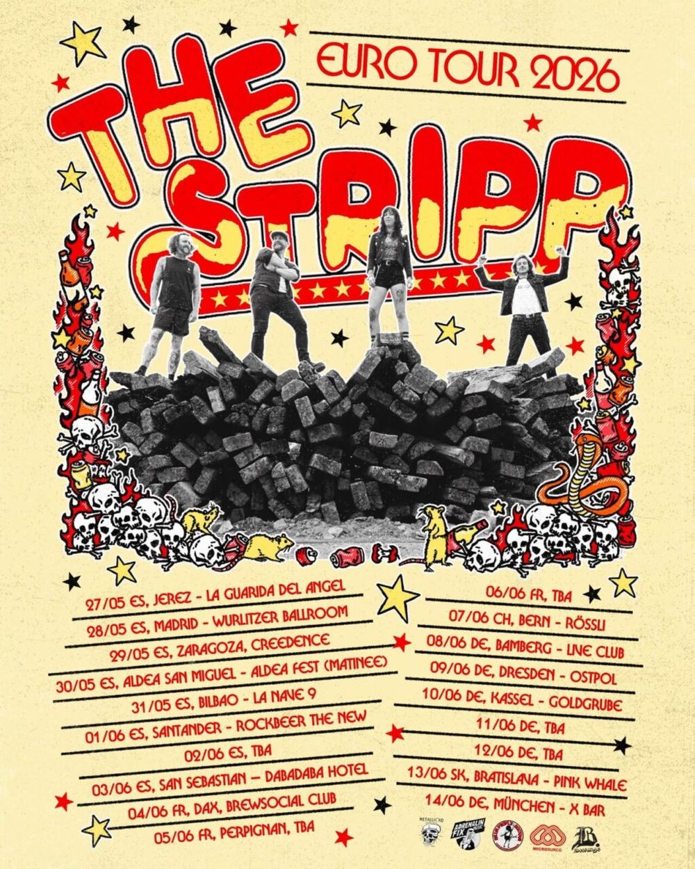 Concierto de The Stripp en Dabadaba (Donostia-San Sebastián) · 3 de junio, 2026