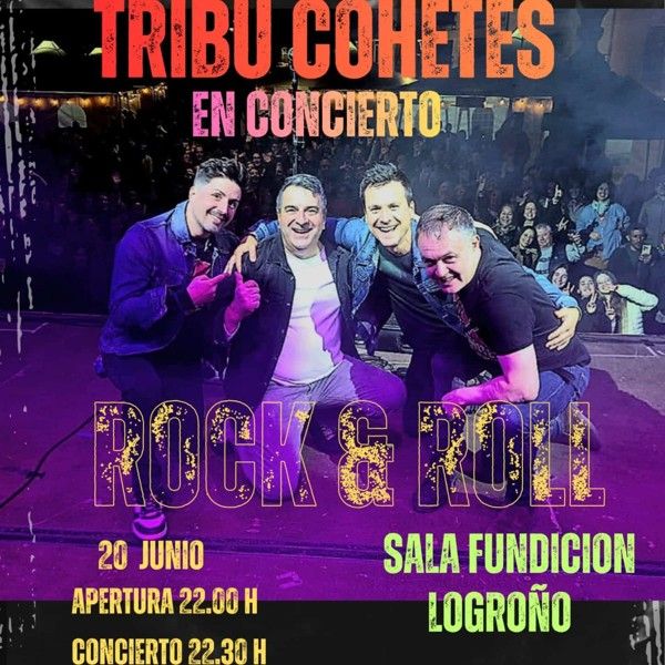 Concierto de Tribu Cohetes en Sala Fundición (Logroño) · 20 de junio, 2026