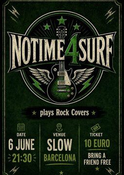 Concierto Notime4surf en Sala Slow (Barcelona) · 6 de junio, 2026