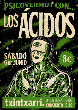 Concierto de Los Ácidos en Txintxarri (Pamplona-Iruña) · 6 de junio, 2026
