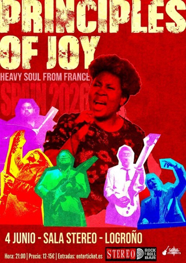 Concierto de Principles of Joy en Stereo Rockandroll Bar (Logroño) · 4 de junio, 2026