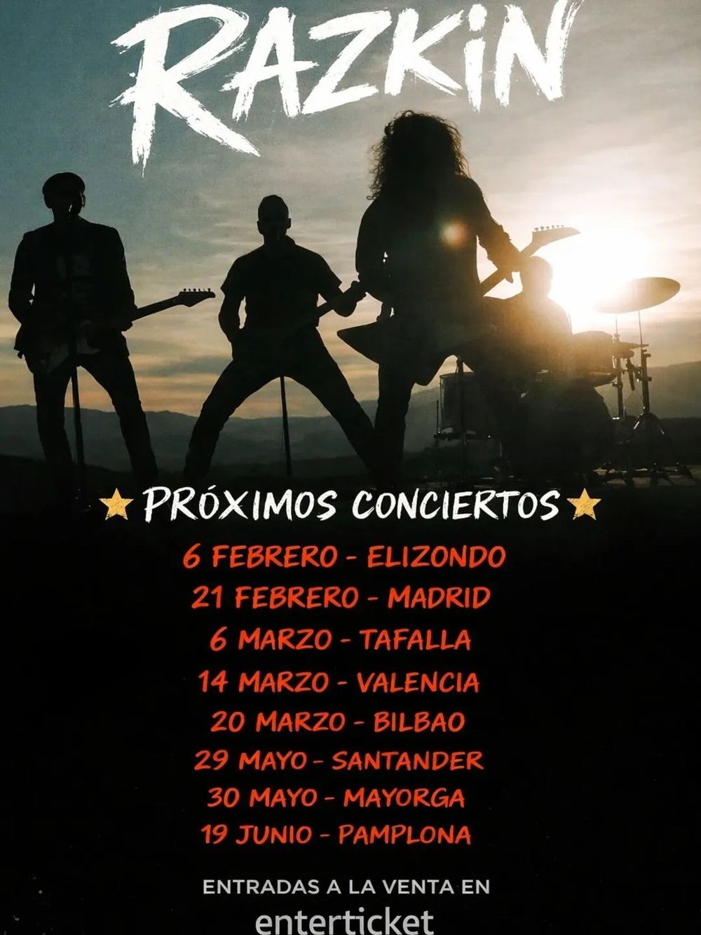 Concierto de Razkin en Zentral (Pamplona) · 19 de junio, 2026