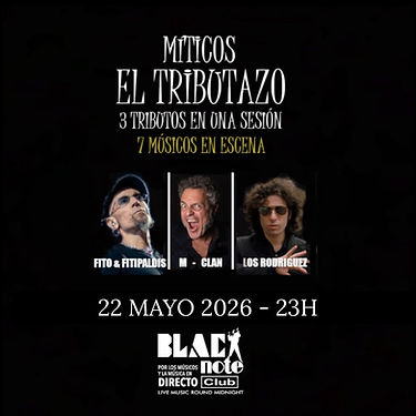 Concierto de Míticos en Black Note (Valencia) · 22 de mayo, 2026