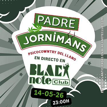 Concierto Padre Jórnimans en Black Note (Valencia) · 14 de mayo, 2026