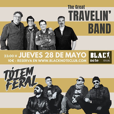 Concierto de The Great Travellin Band en Black Note (Valencia) · 28 de mayo, 2026