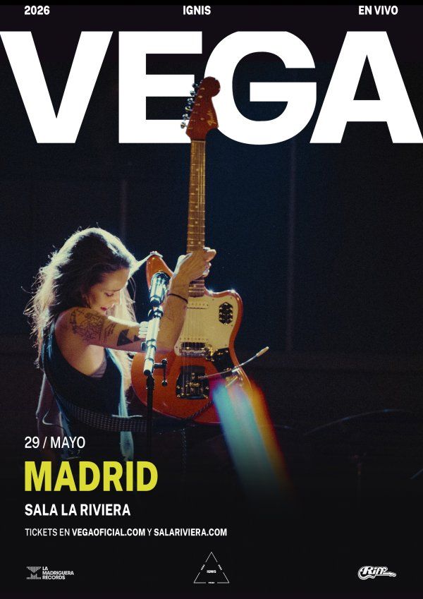 Concierto de Vega en La Riviera (Madrid) · 29 de mayo, 2026