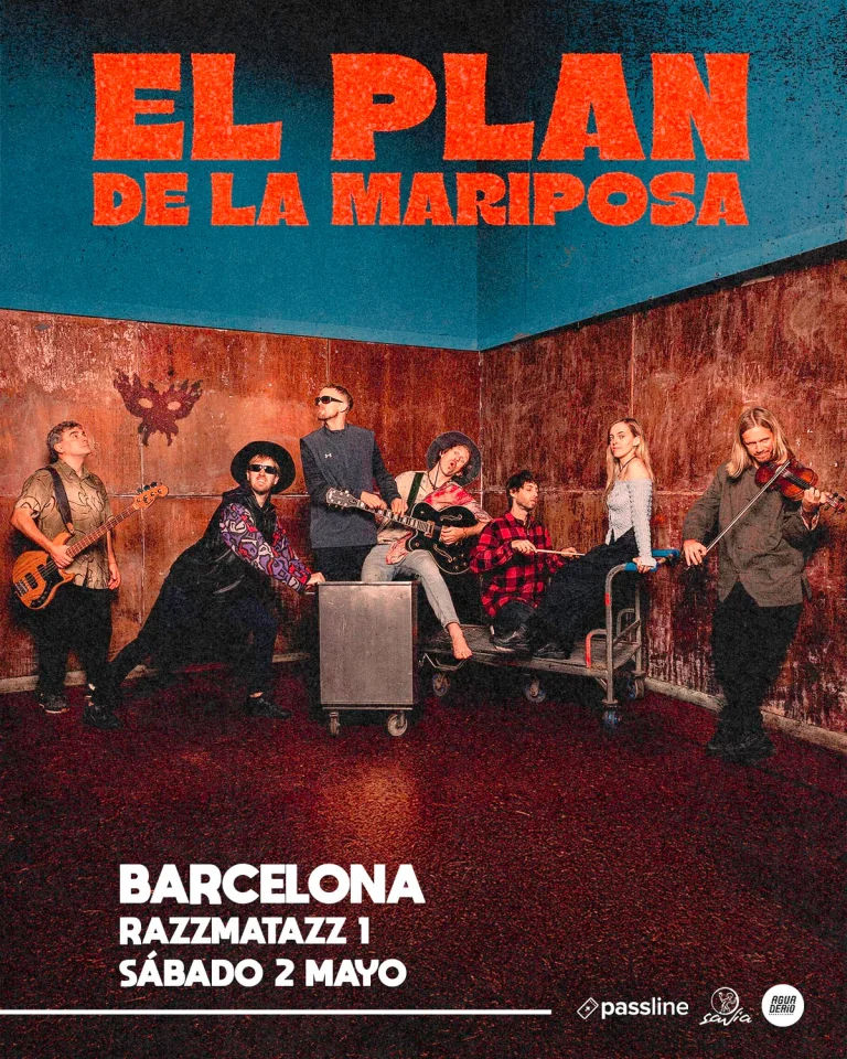 Concierto de El Plan de la Mariposa en Razzmatazz (Barcelona) · 2 de mayo, 2026