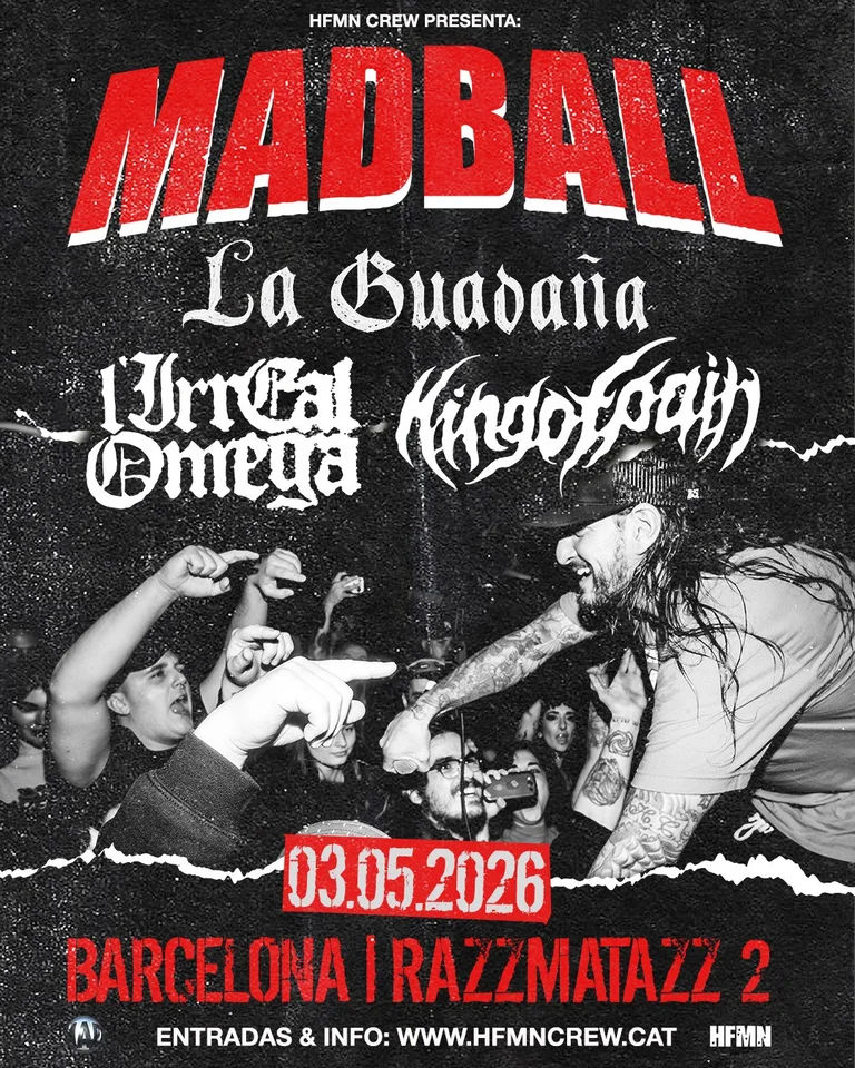 Concierto de Madball en Razzmatazz (Barcelona) · 3 de mayo, 2026