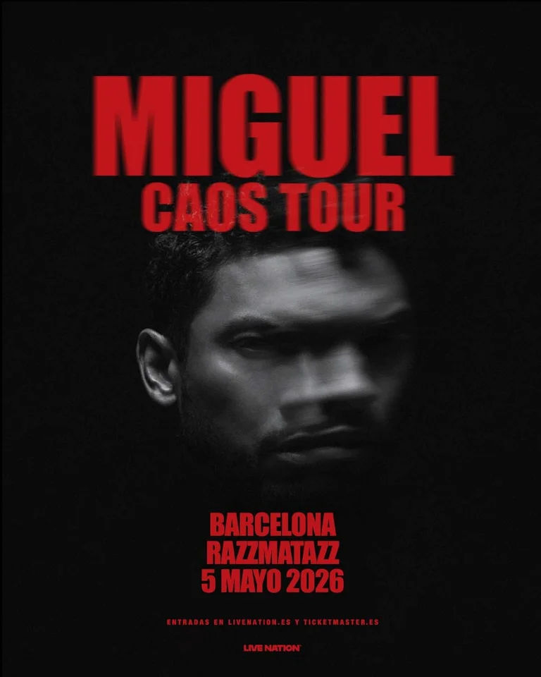 Concierto de Miguel en Razzmatazz (Barcelona) · 5 de mayo, 2026