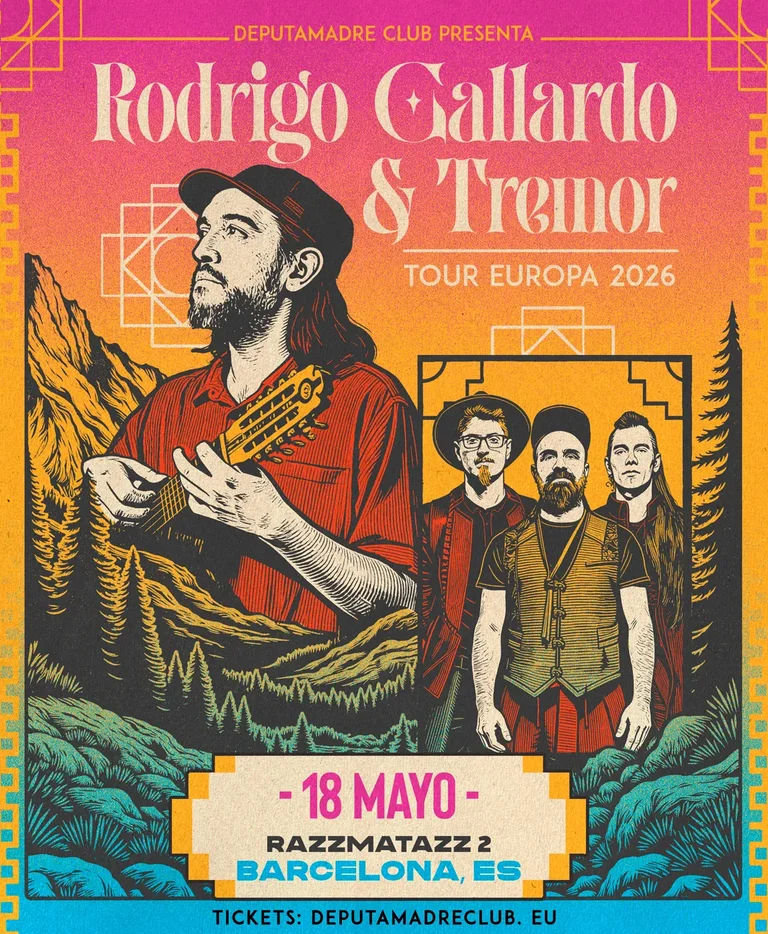 Concierto de Rodrigo Gallardo + Tremor en Razzmatazz (Barcelona) · 18 de mayo, 2026