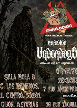 Concierto de Rejected Underdogs en Sala Bola 8 (Gijón) · 8 de mayo, 2026