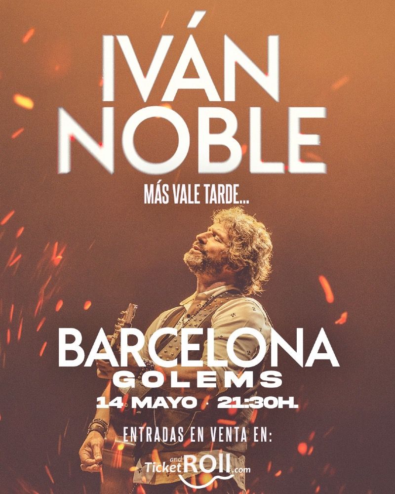 Concierto de Iván Noble en Teatro Golems (Barcelona) · 14 de mayo, 2026