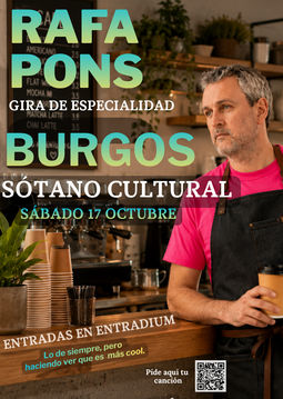 Concierto de Rafa Pons en El Sótano Café (Burgos) · 17 de octubre, 2026