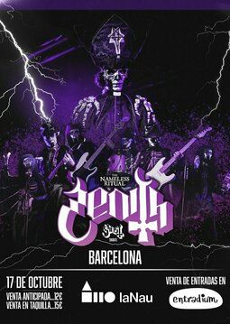 Zenith ‘Tributo Ghost’ en La Nau (Barcelona) · 17 de octubre, 2026
