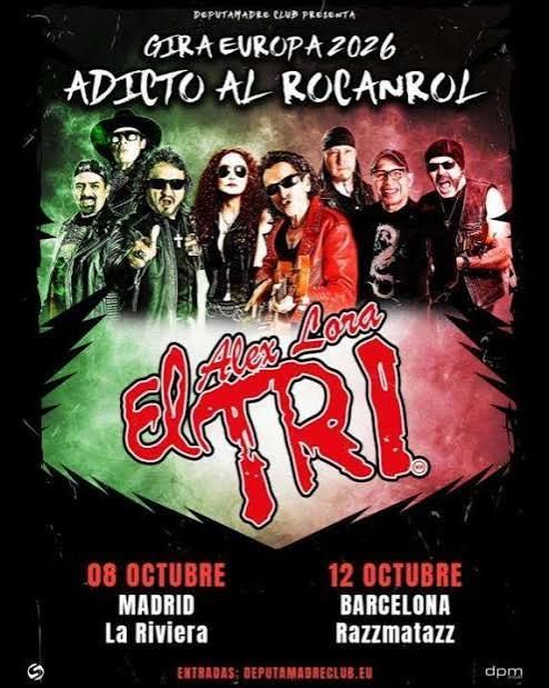 Concierto de El Tri en Sala La Riviera (Madrid) · 8 de octubre, 2026