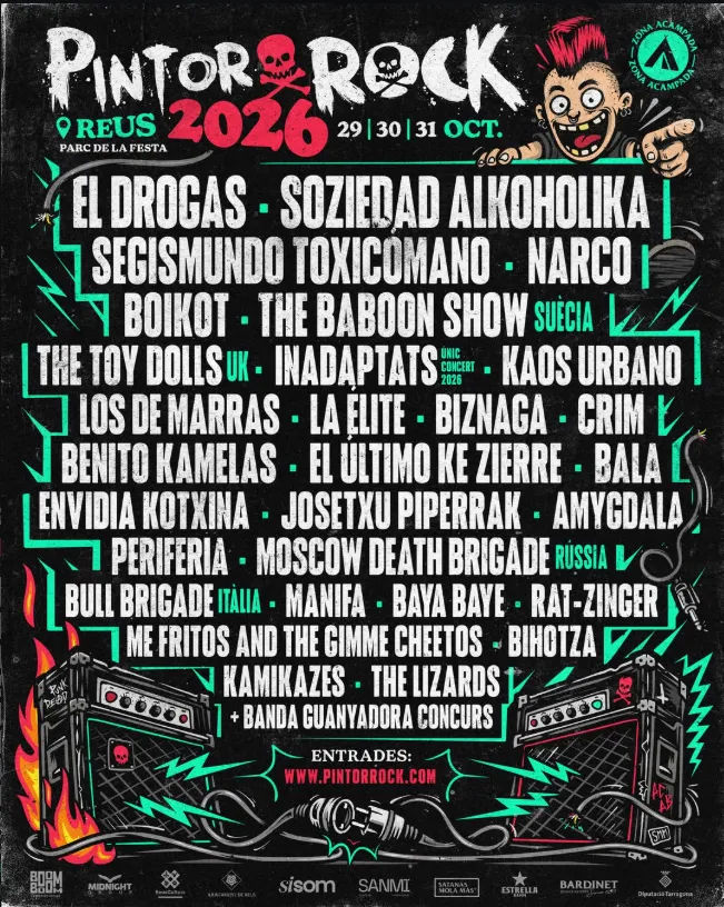Pintor Rock Fest en Parc de la Festa (Reus) · 30 de octubre, 2026