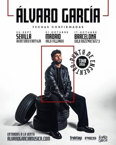Concierto de Álvaro García en Razzmatazz (Barcelona) · 17 de octubre, 2026