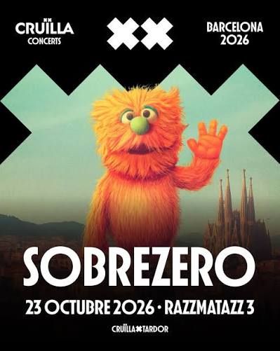 Concierto de Sobrezero en Razzmatazz (Barcelona) · 23 de octubre, 2026