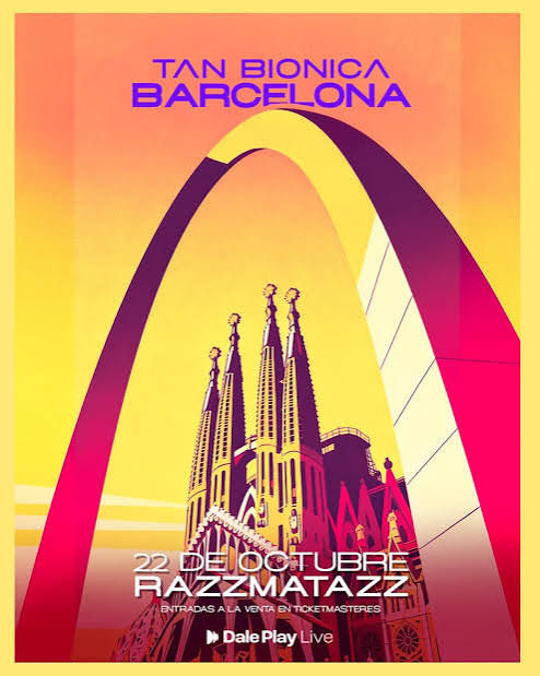 Concierto de Tan Biónica en Razzmatazz (Barcelona) · 22 de octubre, 2026