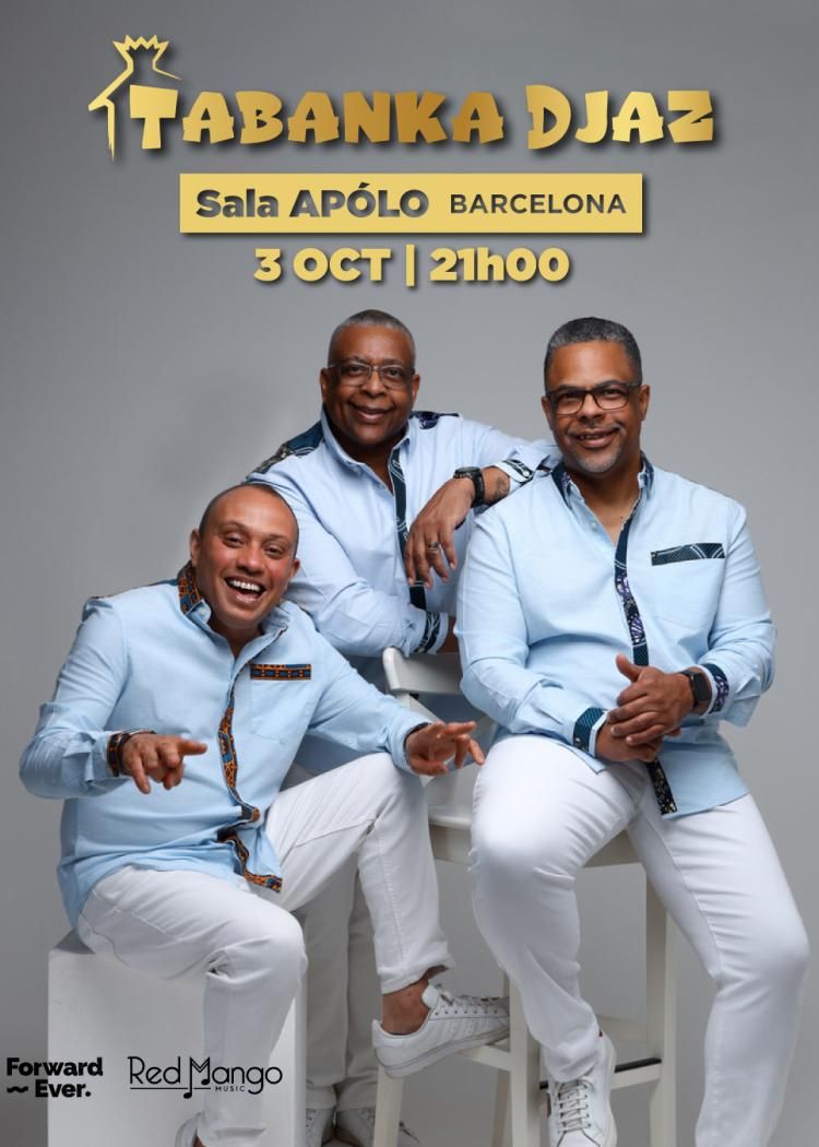 Concierto de Tabanka Djaz en Sala Apolo (Barcelona) · 3 de octubre, 2026