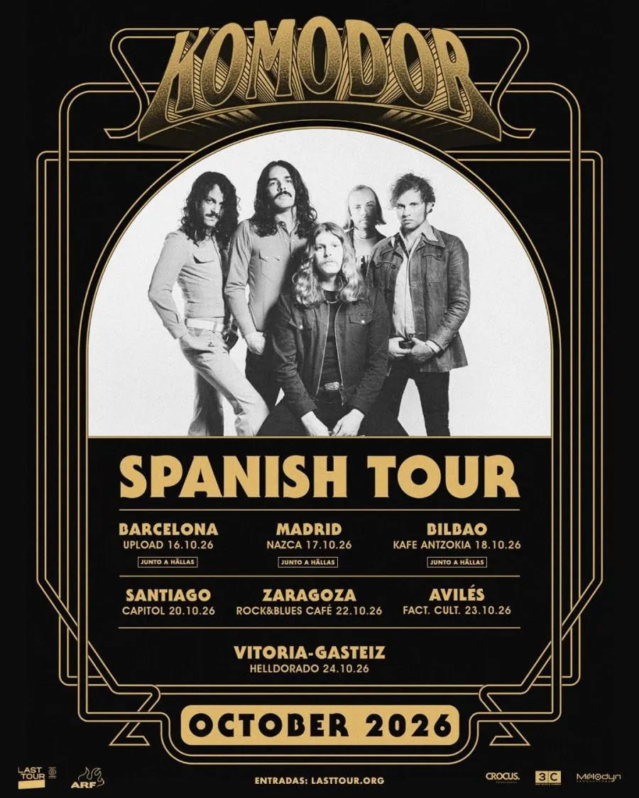 Concierto de Komodor en Sala Capitol (Santiago de Compostela) · 20 de octubre, 2026