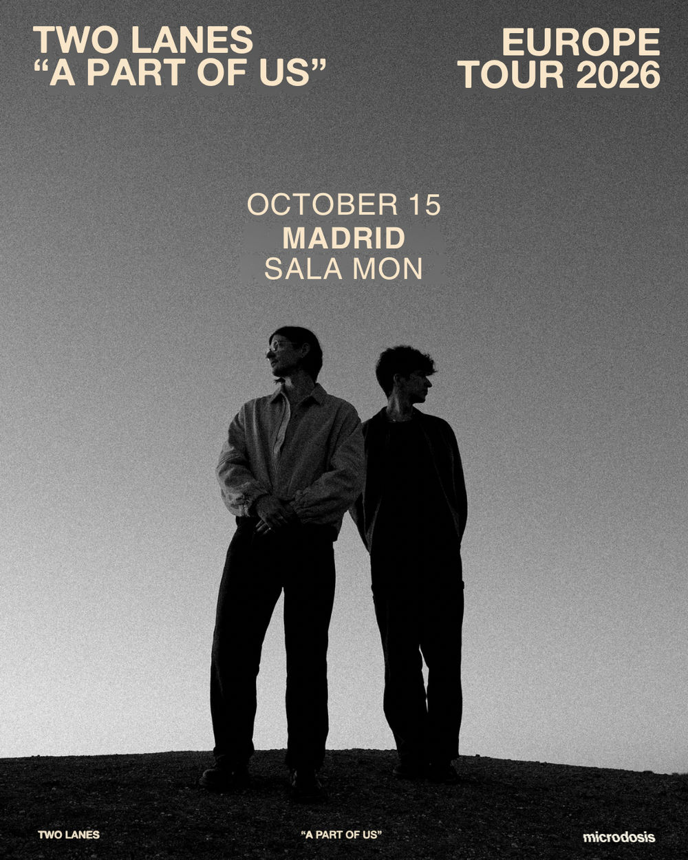 Concierto de Two Lanes en Sala Mon Live (Madrid) · 15 de octubre, 2026