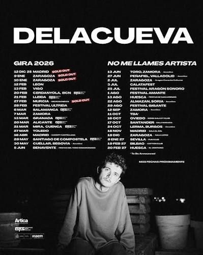 Concierto de Delacueva en Sala Niágara (Santander) · 17 de octubre, 2026