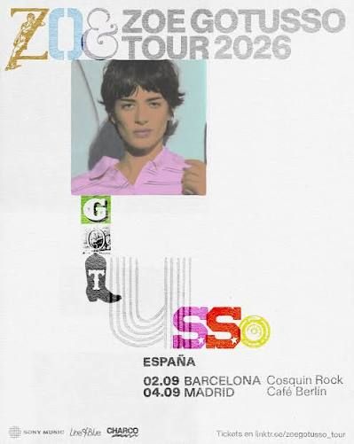 Concierto de Zoe Gotusso en Café Berlín (Madrid) · 4 de septiembre, 2026