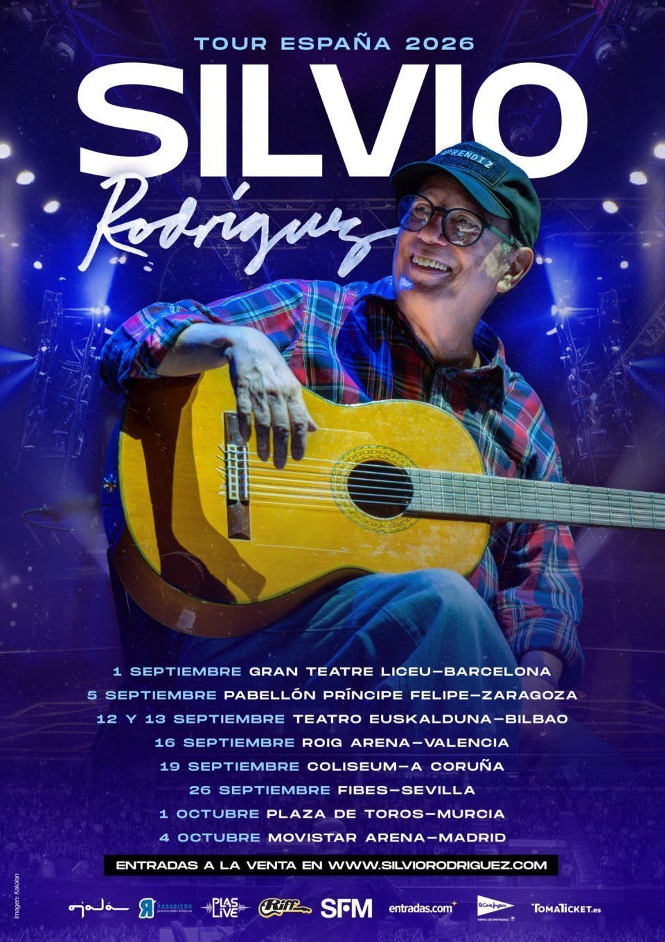 Concierto de Silvio Rodríguez en Multiusos Coliseum (A Coruña) · 19 de septiembre, 2026