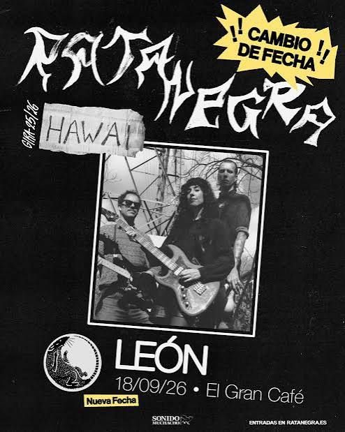 Concierto de Rata Negra en El Gran Café (León) · 18 de septiembre, 2026