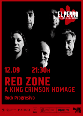 Red Zone ‘Tributo King Crimson’ en El Perro de la parte de Atrás (Madrid) · 12 de septiembre, 2026