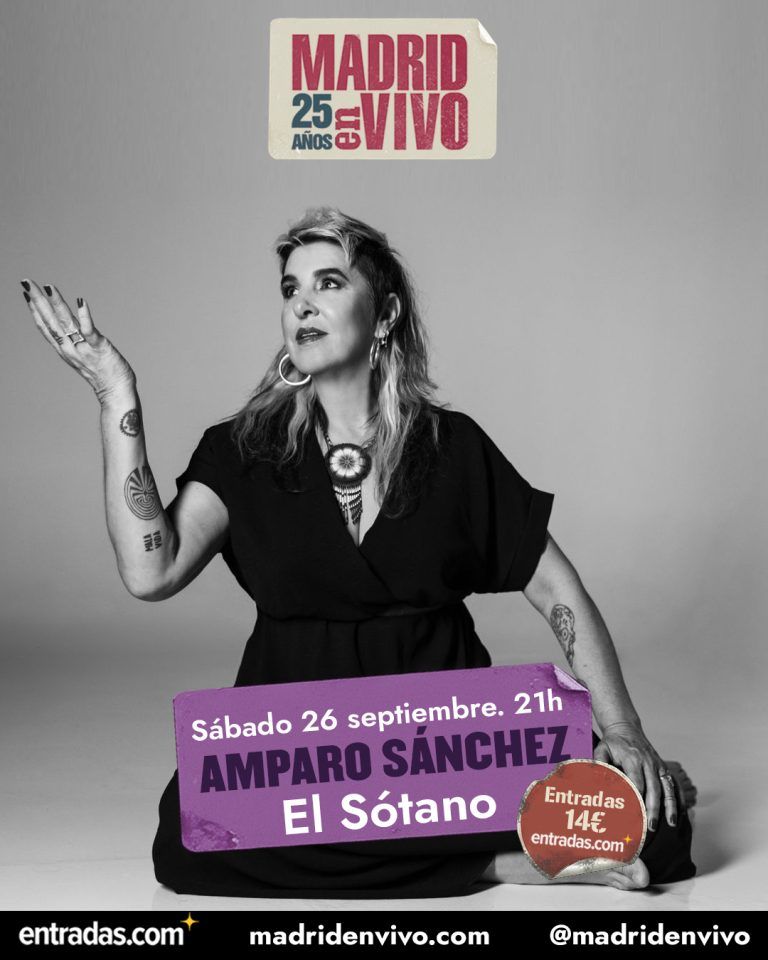 Concierto de Amparo Sánchez en El Sótano Club (Madrid) · 26 de septiembre, 2026