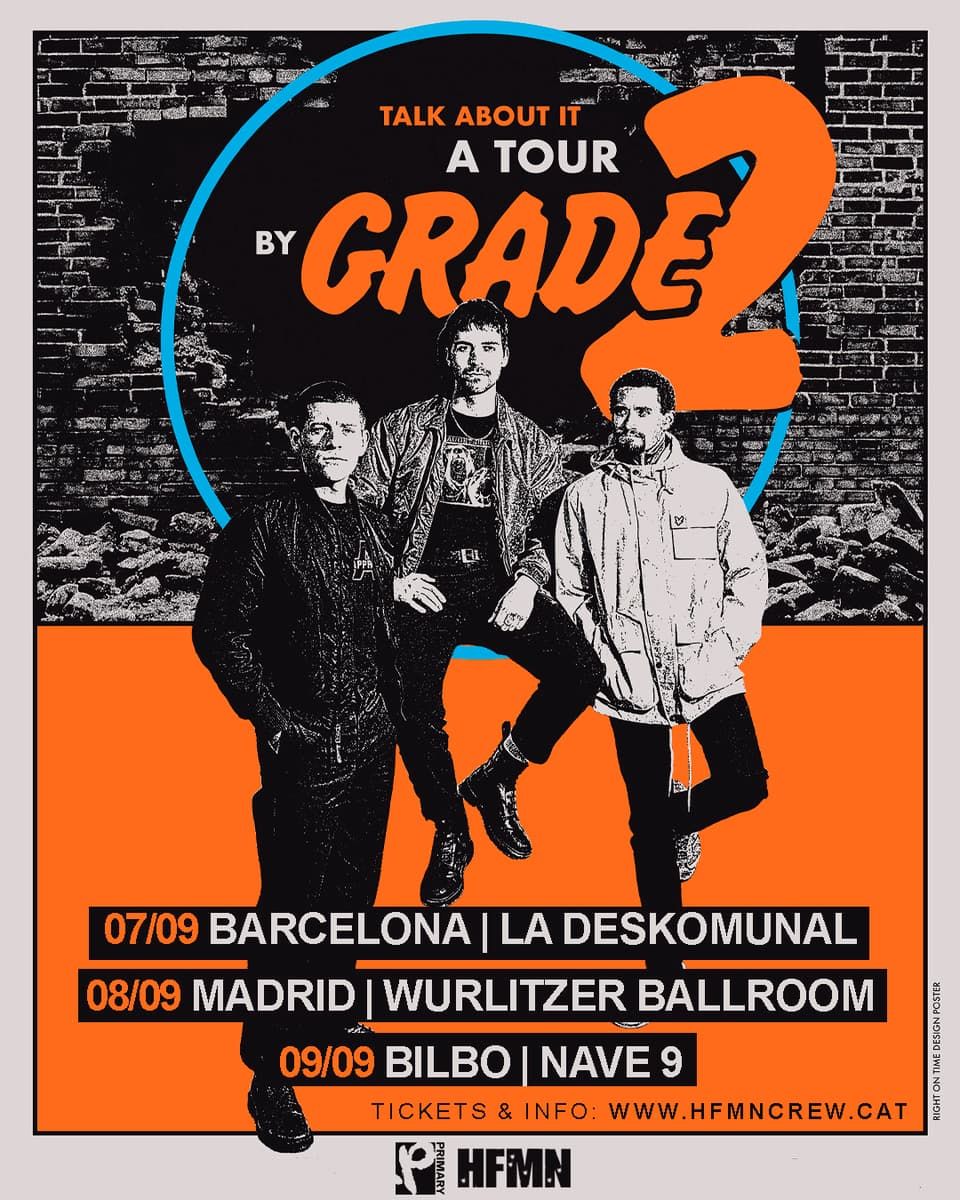 Concierto de Grade 2 en La Deskomunal (Barcelona) · 7 de septiembre, 2026