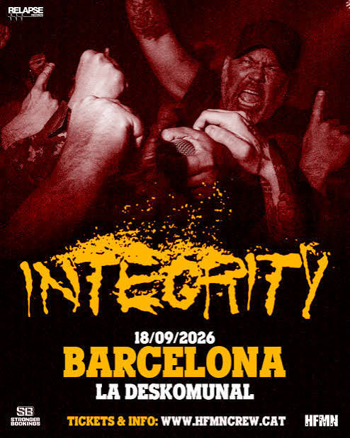 Concierto de Integrity en La Deskomunal (Barcelona) · 18 de septiembre, 2026