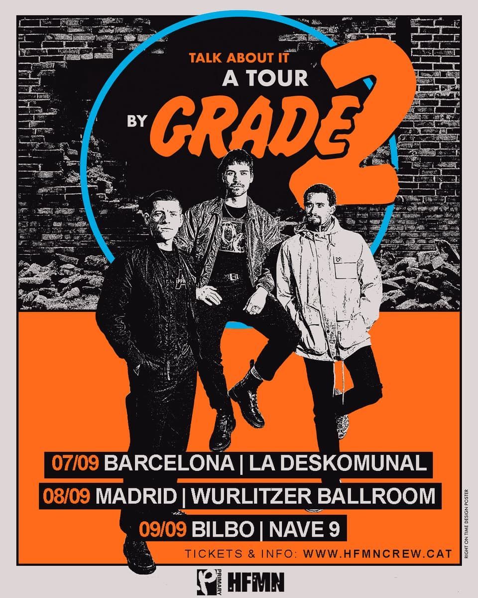 Concierto de Grade 2 en Nave 9 (Bilbao) · 9 de septiembre, 2026