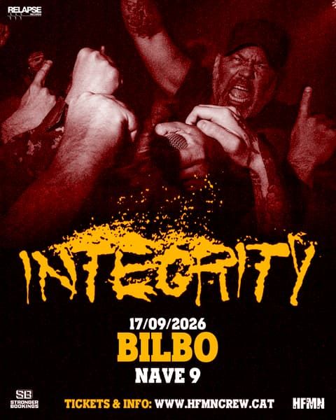 Concierto de Integrity en Nave 9 (Bilbao) · 17 de septiembre, 2026