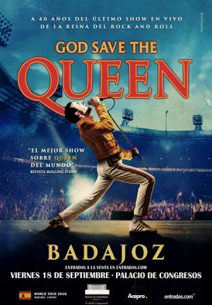 God Save the Queen ‘Tributo Queen’ en Palacio Manuel Rojas (Badajoz) · 18 de septiembre, 2026