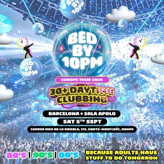 Bed by 10pm Fest en Sala Apolo (Barcelona) · 5 de septiembre, 2026